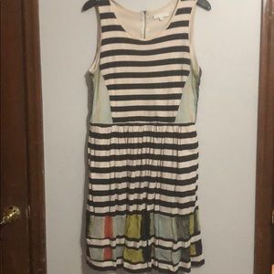 San & Soni stripe midi dress from Anthropologie